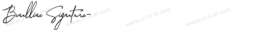 Benalline Signature字体转换